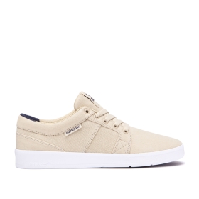 Supra Mens INETO Low Top Shoes Mojave/white | US-16454